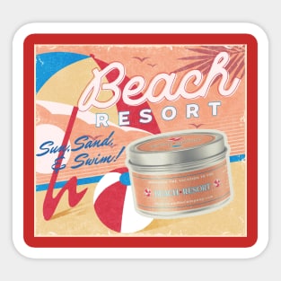 Beach Resort by Magic Candle Company Sticker